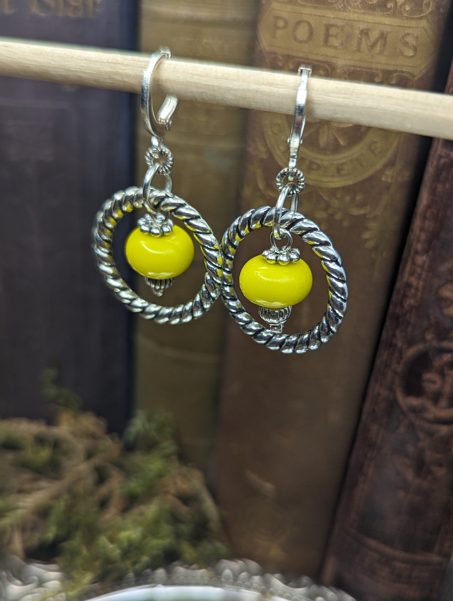 Sunshine Yellow Blown Glass | Earrings