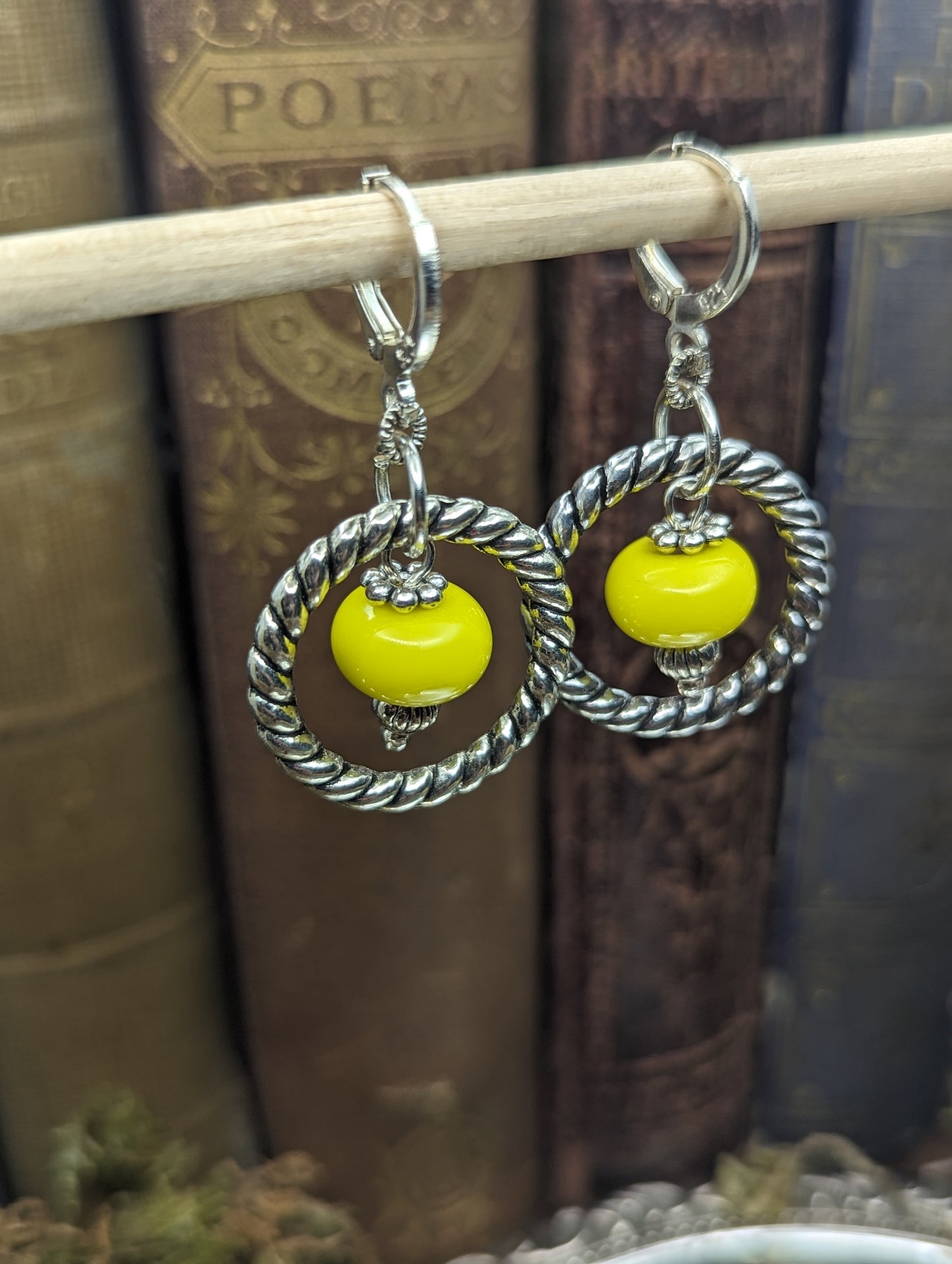 Sunshine Yellow Blown Glass | Earrings