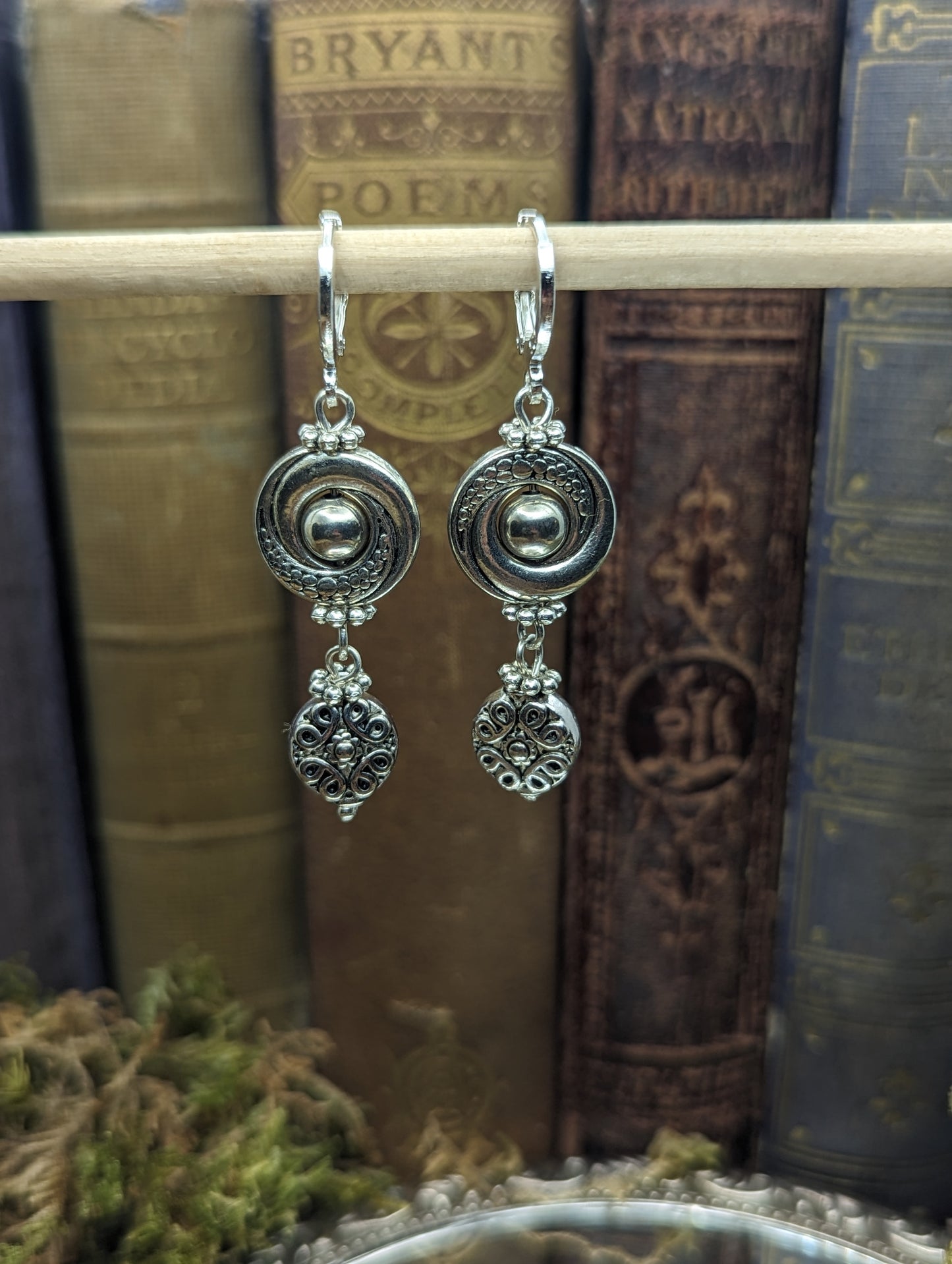 Detailed Tibetan silver | Earrings