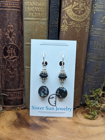 Snowflake Obsidian   | Earrings