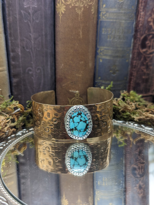 Turquoise + Bronze  |  Cuff bracelet