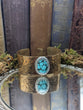 Turquoise + Bronze  |  Cuff bracelet