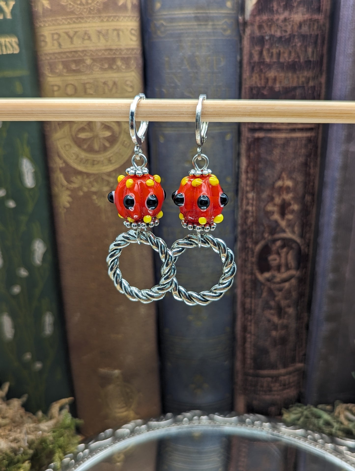 Painted Paradox  ( Red )   | Earrings