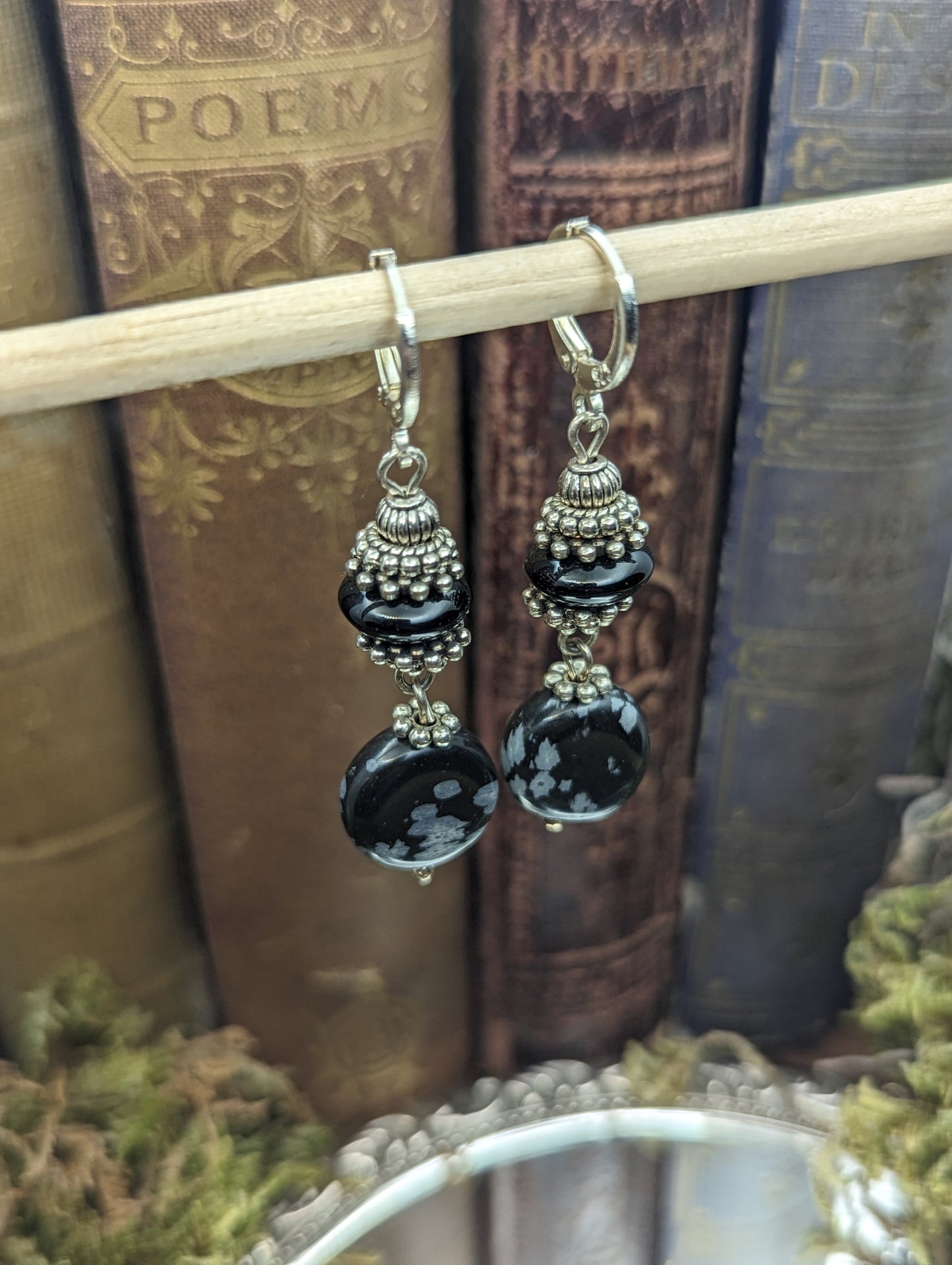 Snowflake Obsidian   | Earrings