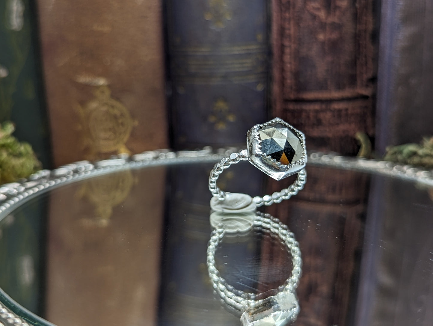 Pyrite Hexagon | Stacker Ring