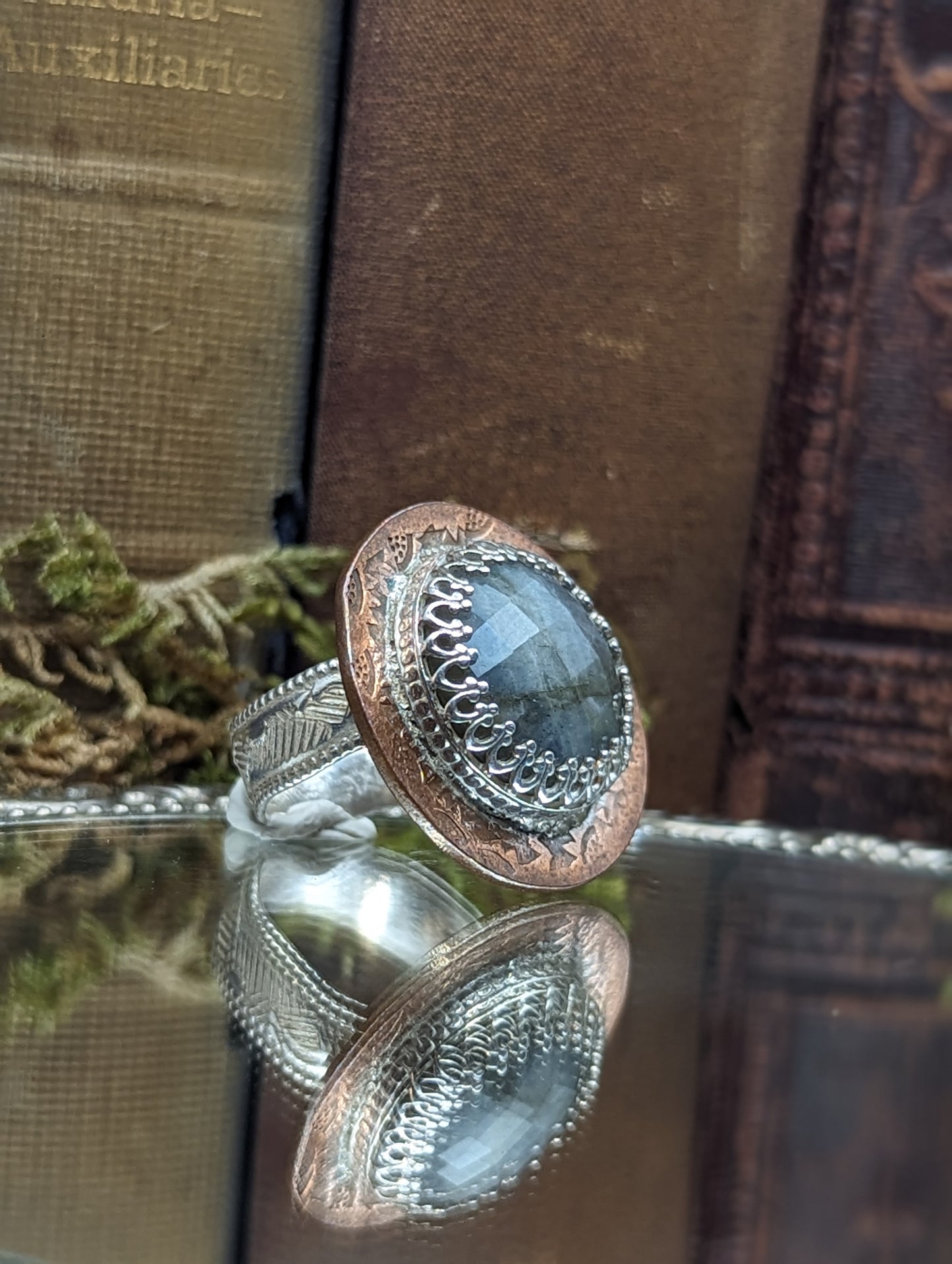 Labradorite + Bronze ✦ SIZE 6.25  Ring