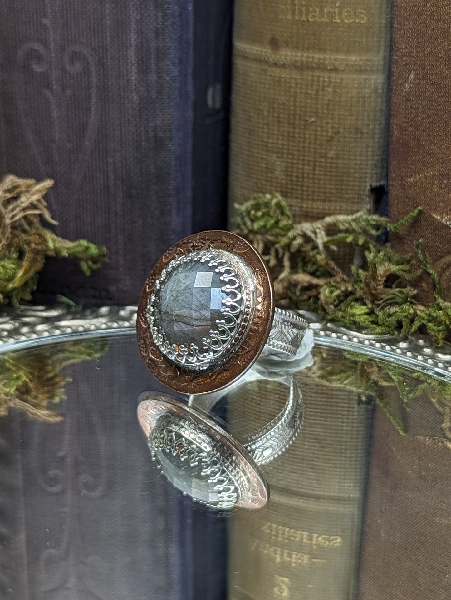 Labradorite + Bronze ✦ SIZE 6.25  Ring