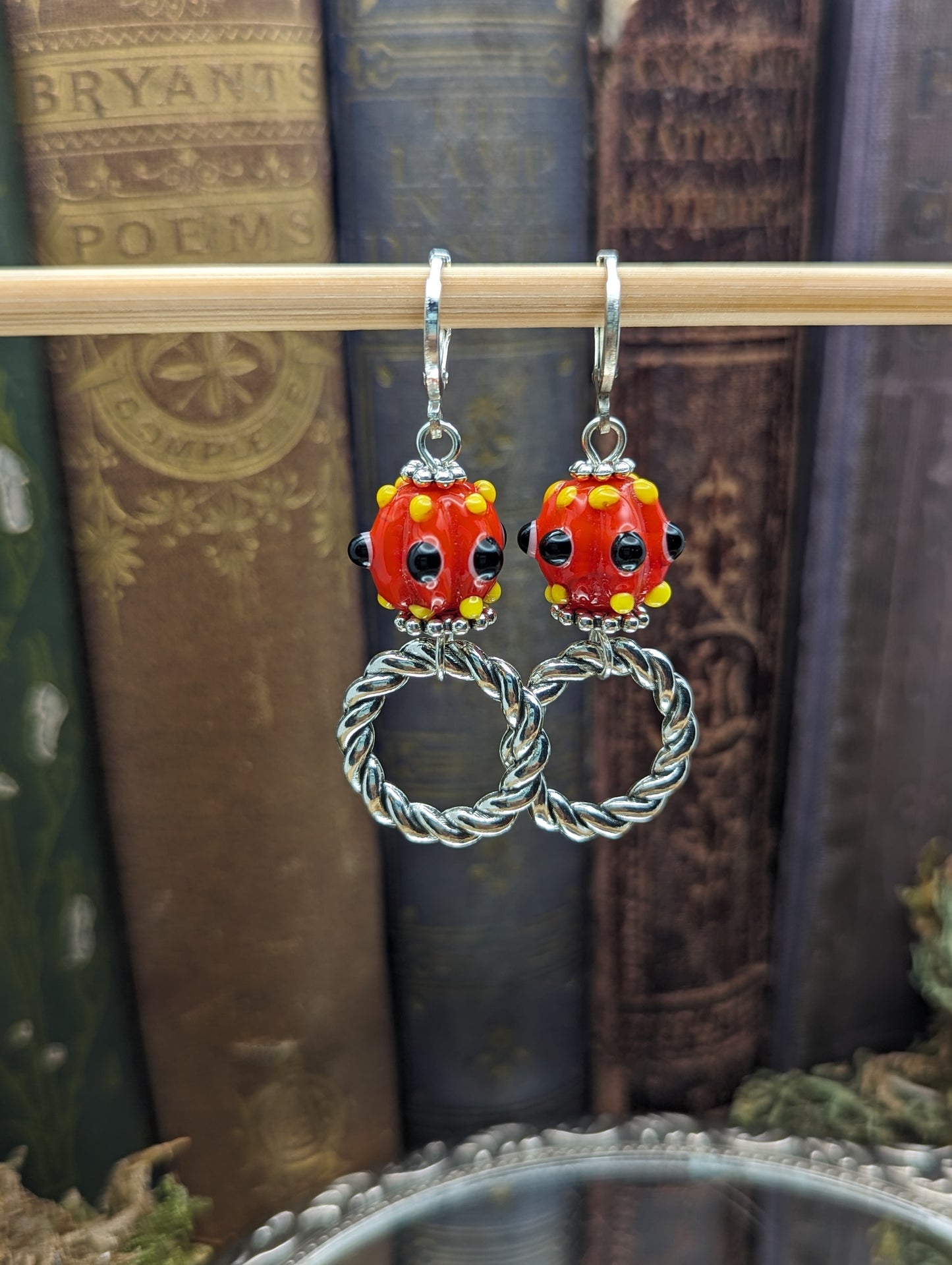 Painted Paradox  ( Red )   | Earrings