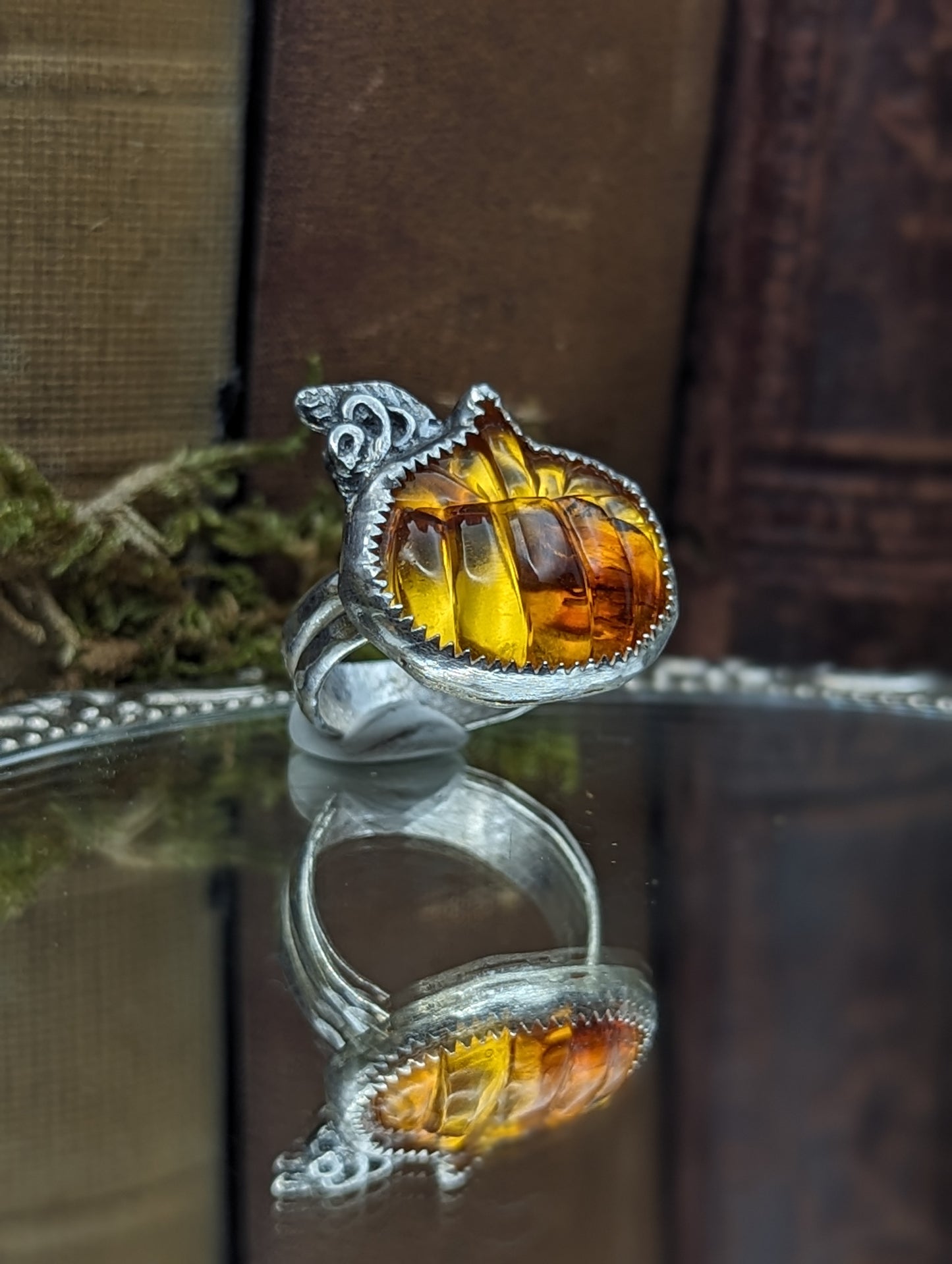 Amber pumpkin | SIZE - 7 Ring