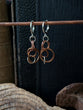 Vortex- Brass+ Copper Earrings