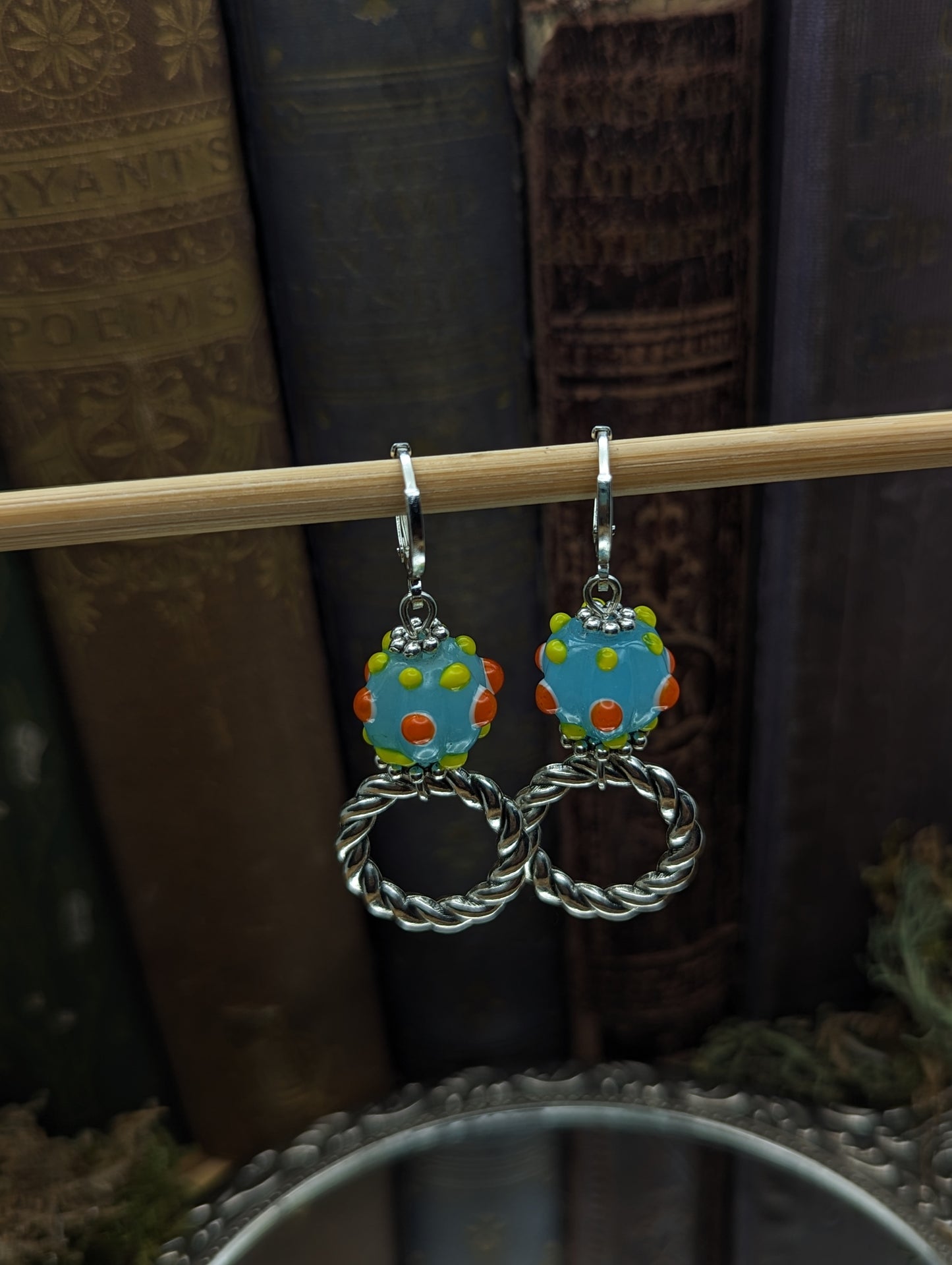 Painted Paradox  ( Electric Blue)   | Earrings