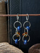 90's Nostalgia Earrings ( amber+ blue)