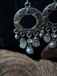Wanderlust- Silver Pearl Chandelier Earrings