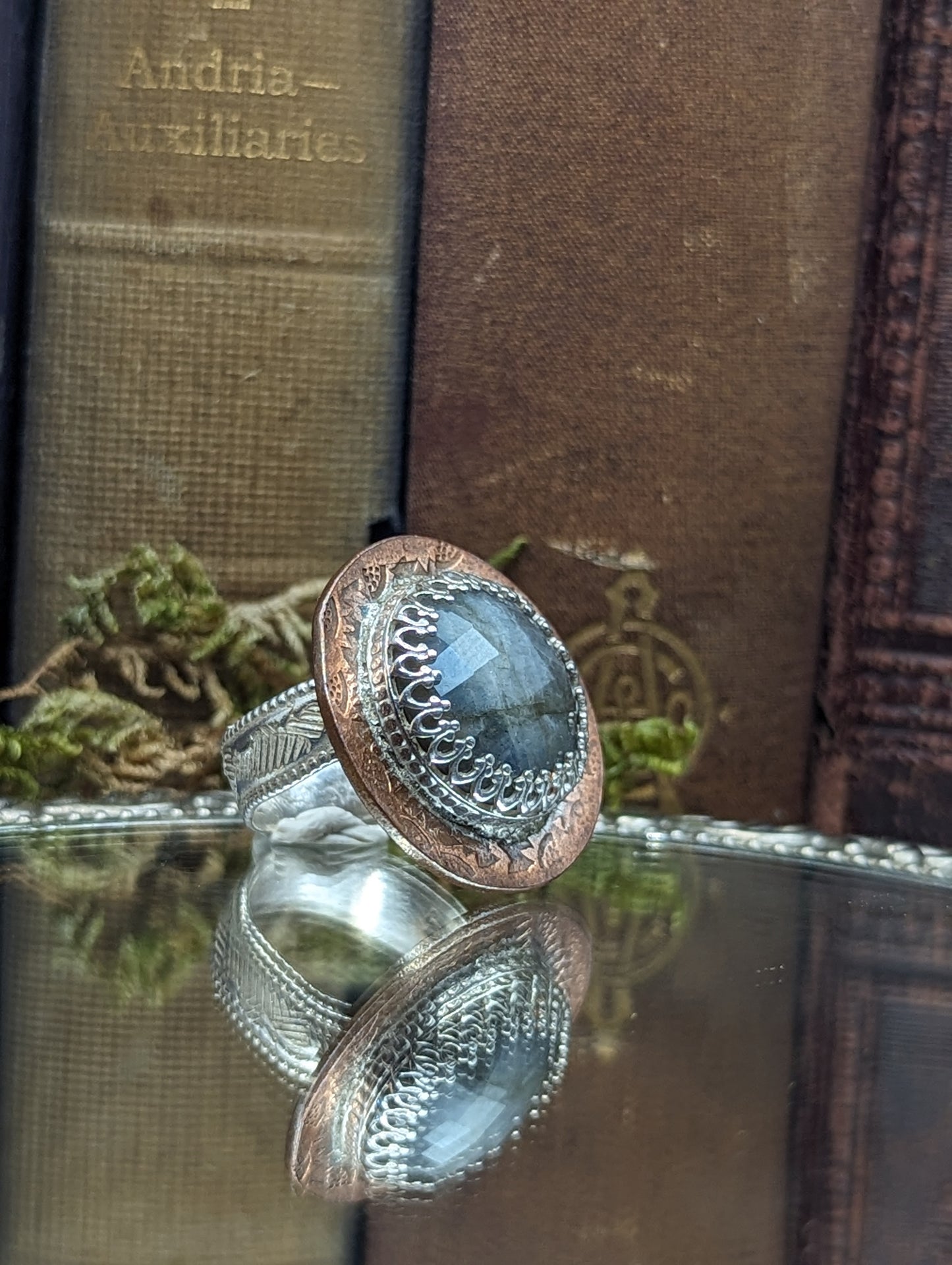 Labradorite + Bronze ✦ SIZE 6.25  Ring