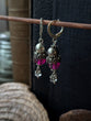 Lost in Malibu Earrings ( fuchsia crystal)