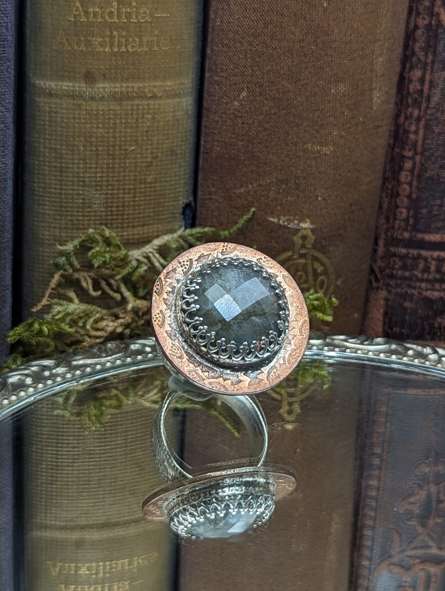 Labradorite + Bronze ✦ SIZE 6.25  Ring