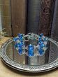 Painted Paradox | Lamp work Glass Bracelet (True Blue)