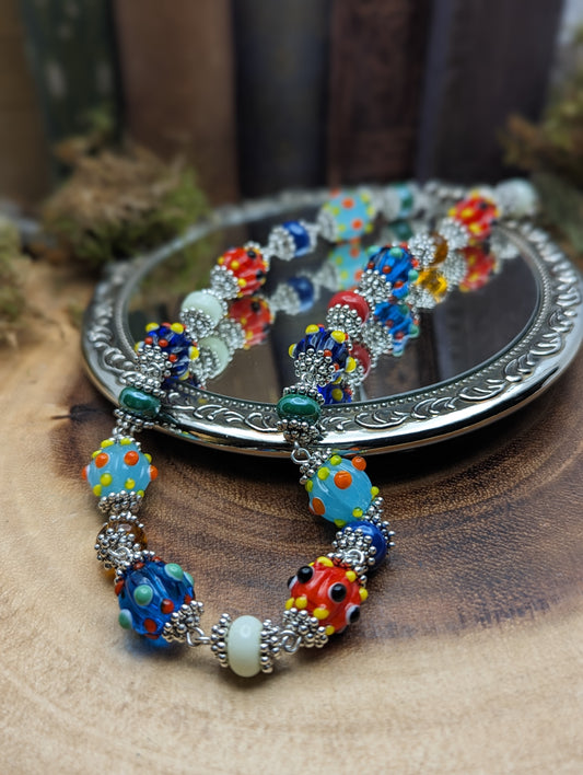 Painted Paradox | Lampwork Glass  ✦ Necklace