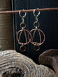 Vortex - Prism circle Copper Earrings