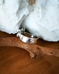 SeaFoam Bubbles Hammered Ring
