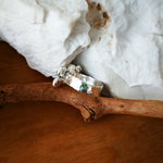 SeaFoam Bubbles Hammered Ring