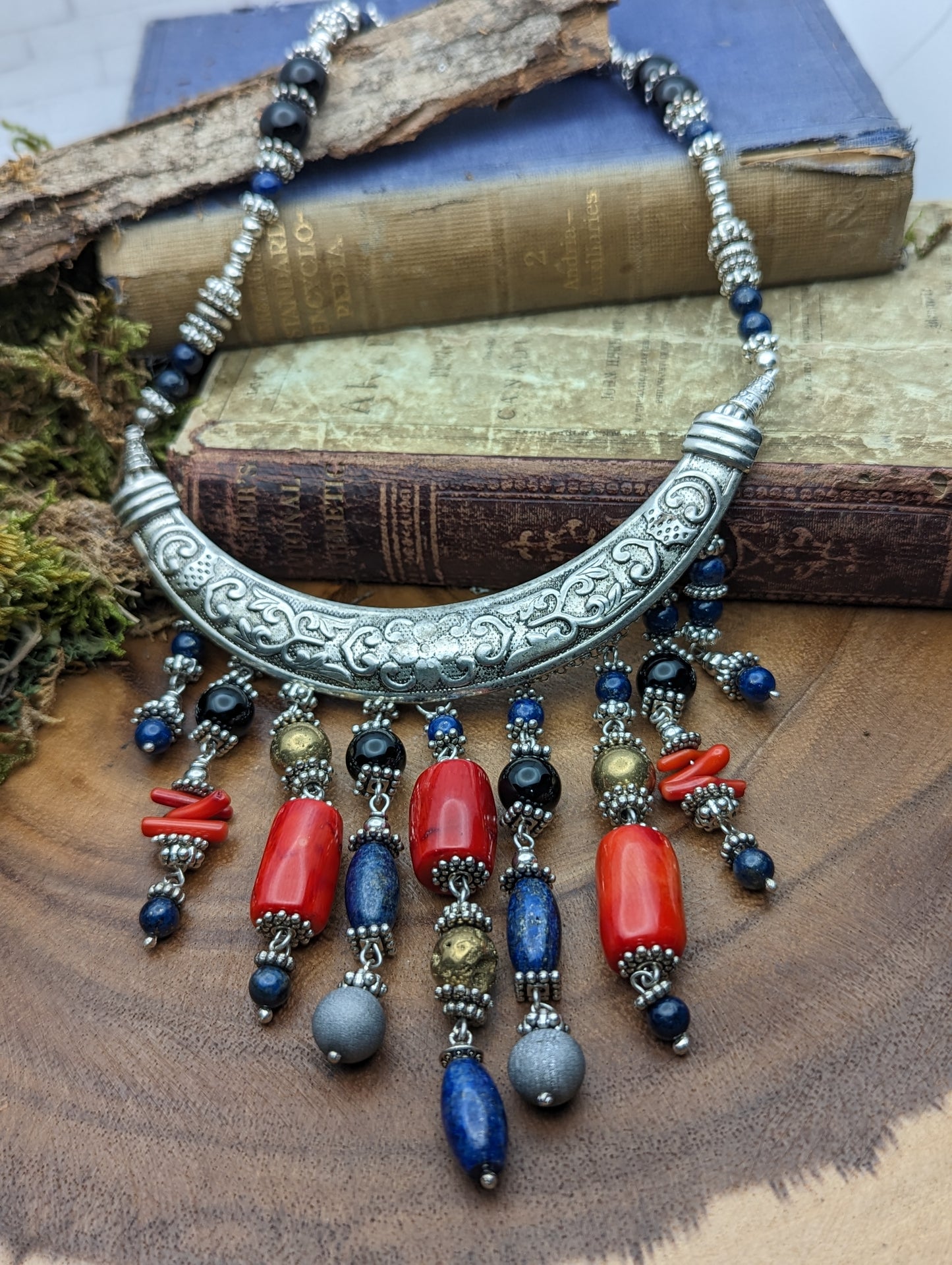 Anubis | Lapis, Black Onyx  ✦Necklace